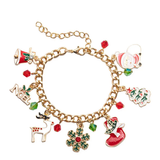 Festive Christmas Charm Bracelet