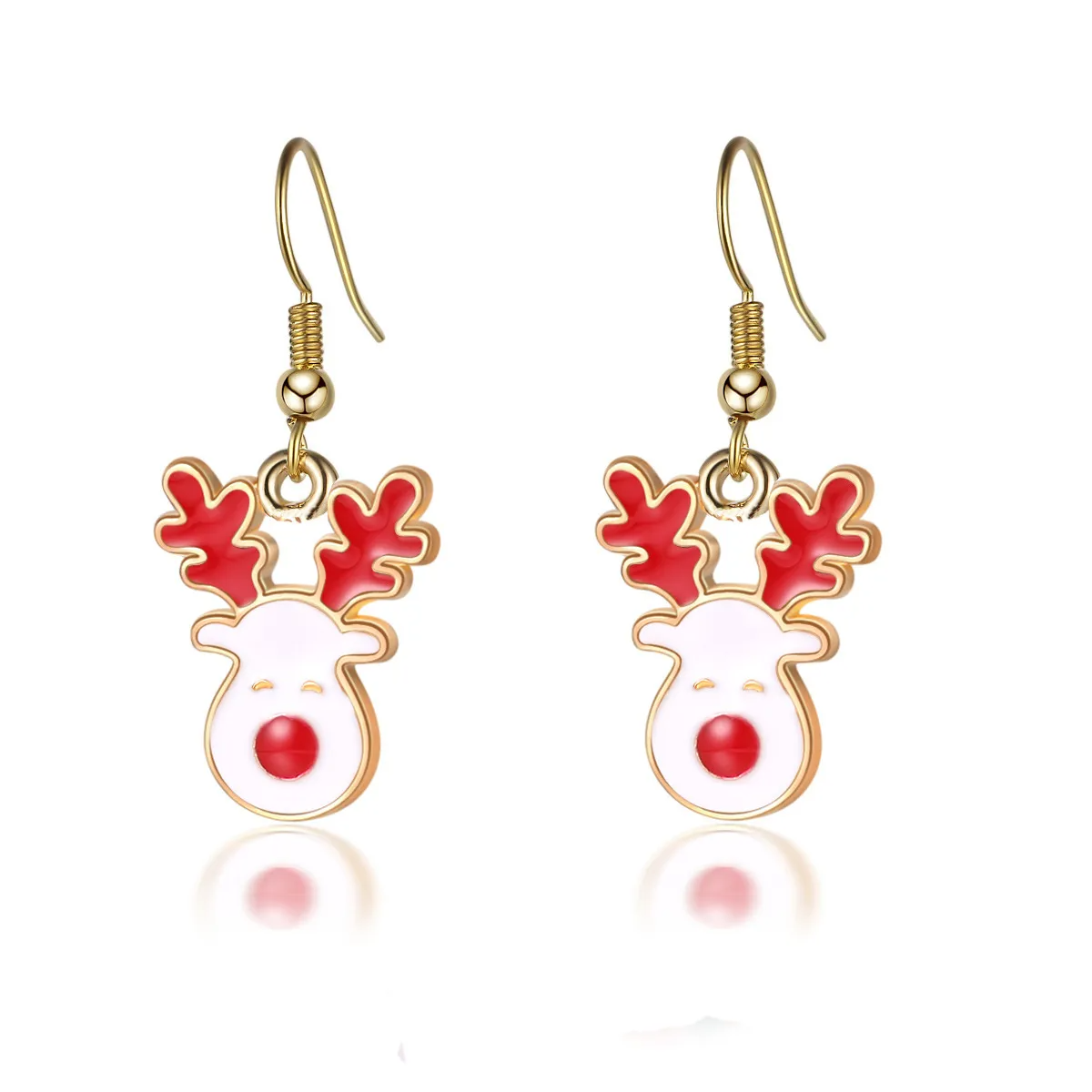 Petite Reindeer Dangling Earrings