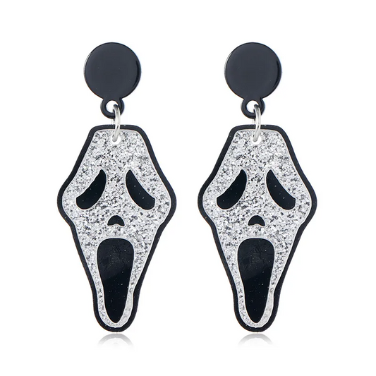 Halloween Ghost Face Earrings