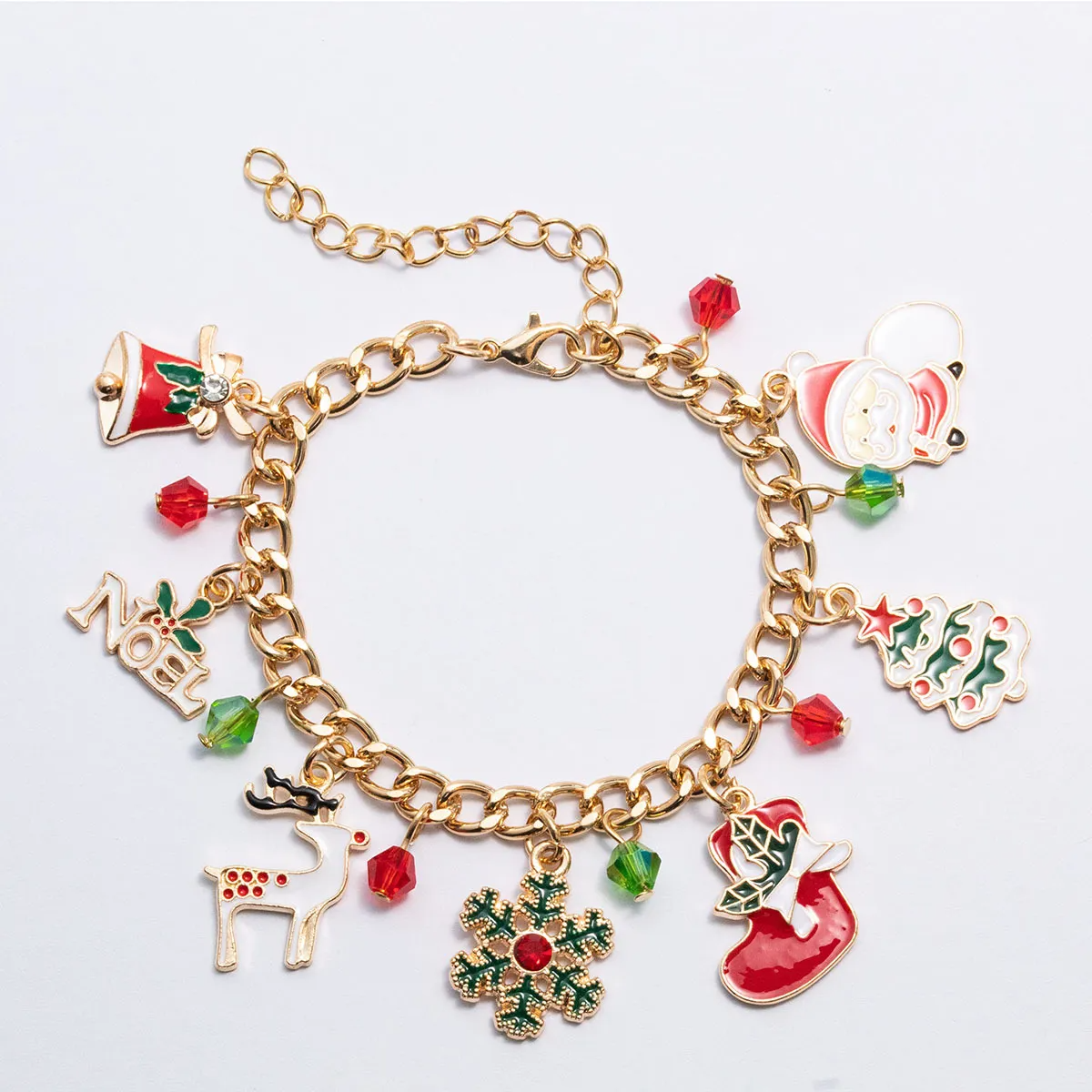 Festive Christmas Charm Bracelet